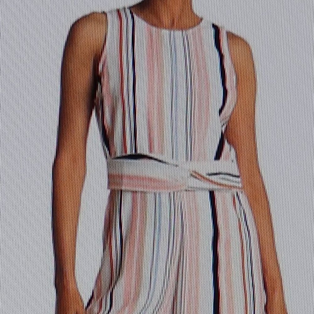 PAPILLION Stripe Knot Detail Wide Leg Sleeveless Jumpsuit Size L